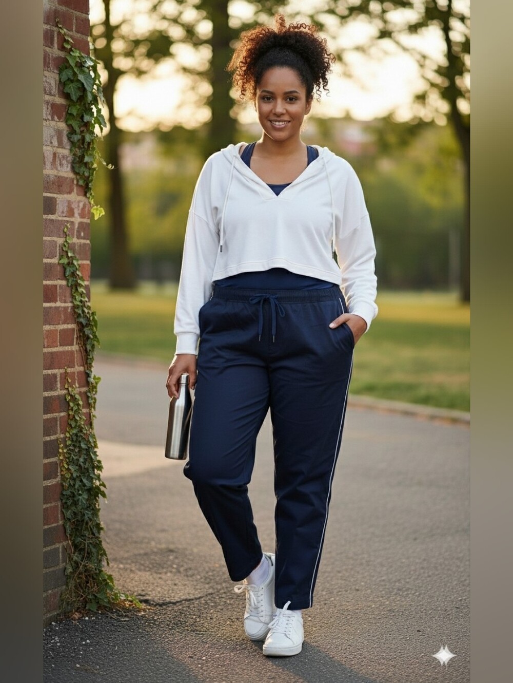 Women's Wildfang Navy Drawstring Track Pants